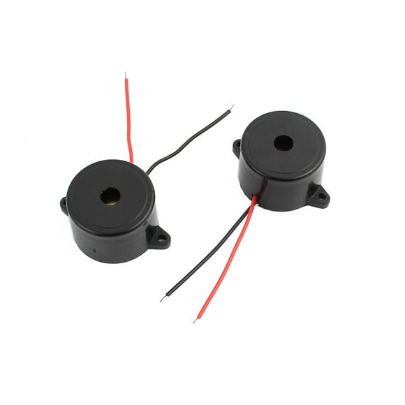 uxcell 2Pcs DC 1-30V 12V 2-Wired 85dB Sound Passive Electronic Buzzer Alarm Black uxcell 2Pcs DC 1-30V 12V 2-Wired 85dB Sound Passive Electronic Buzzer Alarm Black